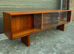 REFINISHED Mid Century Modern Teak TV Console Display 72