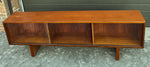 REFINISHED Mid Century Modern Teak TV Console Display 72