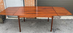 REFINISHED Mid Century Modern Teak Draw Leaf Surfboard shape by RS Associates, 58