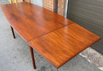 REFINISHED Mid Century Modern Teak Draw Leaf Surfboard shape by RS Associates, 58