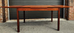 REFINISHED Mid Century Modern Teak Table Draw Leaf by RS Associates 51
