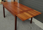 REFINISHED Mid Century Modern Teak Table Draw Leaf by RS Associates 51