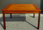 REFINISHED Mid Century Modern Teak Table Draw Leaf by RS Associates 51