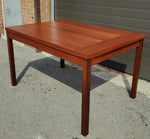 REFINISHED Mid Century Modern Teak Table Draw Leaf by RS Associates 51