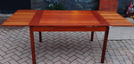REFINISHED Compact MCM Teak Draw Leaf Table 51