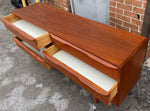 REFINISHED Mid Century Modern Teak Dresser 6 Drawers, Narrow 3