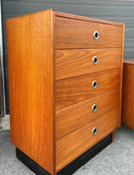 RESTORED Mid Century Modern Teak Dresser and Tallboy 10