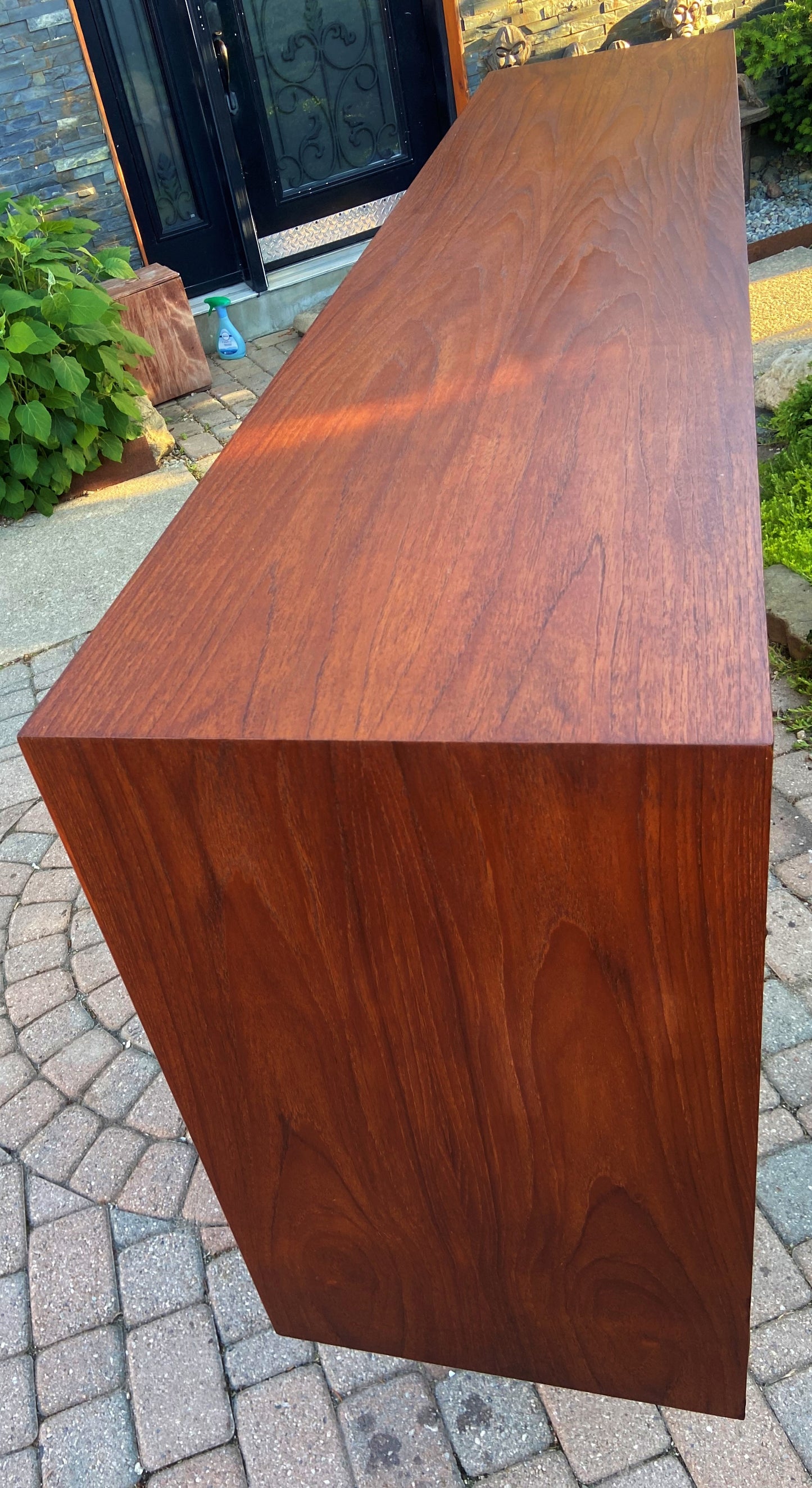 REFINISHED Danish MCM Teak Highboard by EW Bach for Sejling Skabe 77.5"