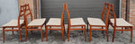 6 RESTORED Mid Century Modern Teak Ladder-Back Chairs, will be REUPHOLSTERED 1