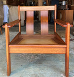 REFINISHED Mid-Century Modern Teak Lounge Armchair, No Cushions 3