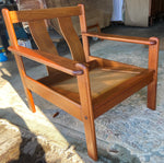 REFINISHED Mid-Century Modern Teak Lounge Armchair, No Cushions 6