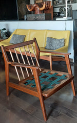 REFINISHED MCM Lounge Chair NEW CUSHIONS in Knoll stain resistant fabric, Perfect 8