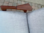 REFINISHED Danish Mid Century Modern Teak Lounge Chair NEW Upholstery, Perfect 2