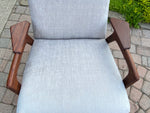 REFINISHED Danish Mid Century Modern Teak Lounge Chair NEW Upholstery, Perfect 5