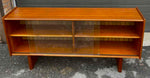 REFINISHED Mid Century Modern Teak Bookcase Media TV Console 55