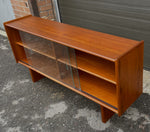 REFINISHED Mid Century Modern Teak Bookcase Media TV Console 55