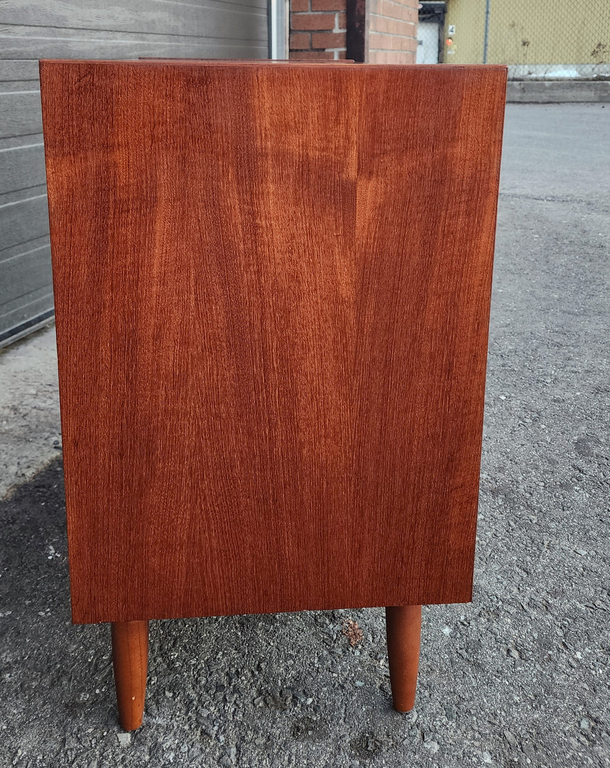 REFINISHED Mid Century Modern Teak Record Media Console 32