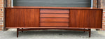 REFINISHED Danish Mid Century Modern Teak Sideboard 8 ft, Perfect 1