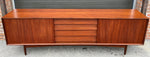 REFINISHED Danish Mid Century Modern Teak Sideboard 8 ft, Perfect 2