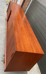 REFINISHED Danish Mid Century Modern Teak Sideboard 8 ft, Perfect 6