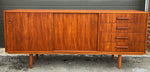 REFINISHED Mid Century Modern Teak Sideboard Narrow 71