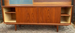 REFINISHED Mid Century Modern Teak Sideboard Credenza Narrow 6 ft 5