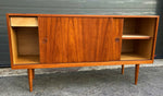 REFINISHED Danish Mid Century Modern Teak Sideboard 57
