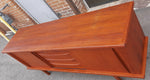 REFINISHED Danish MCM Teak Sideboard Credenza TV Console 78