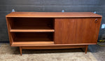 REFINISHED Danish MCM Teak Sideboard Credenza 60