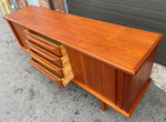 REFINISHED Mid Century Modern Teak Sideboard by Huber 77.75