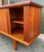 REFINISHED Mid Century Modern Teak Sideboard by Huber 77.75