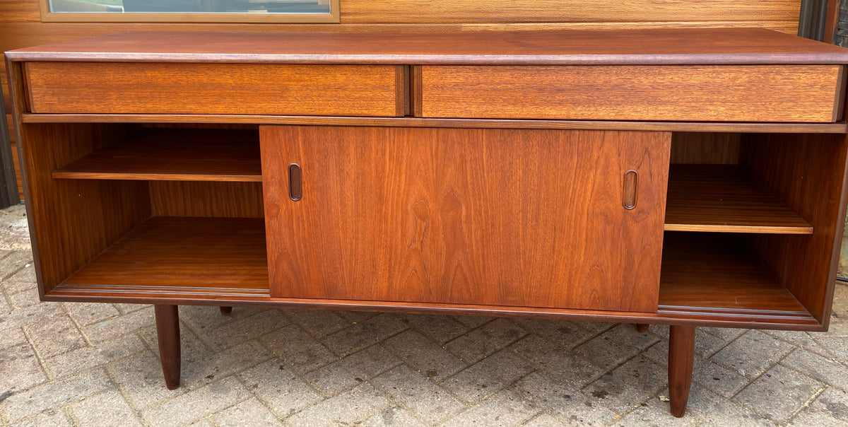 REFINISHED Mid Century Modern Teak Sideboard by Punch Design 60