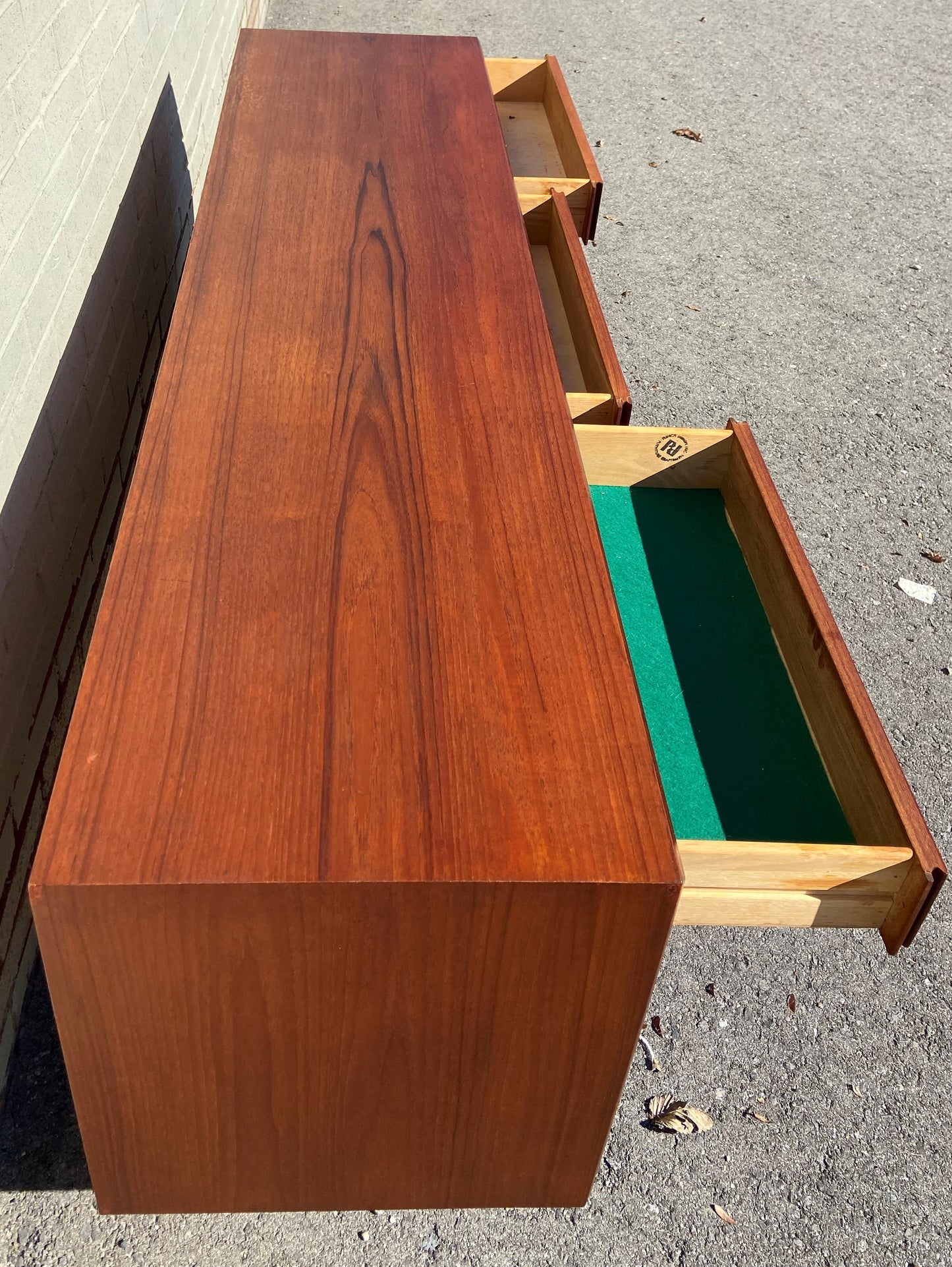 REFINISHED Mid Century Modern Teak Sideboard by Punch 72"