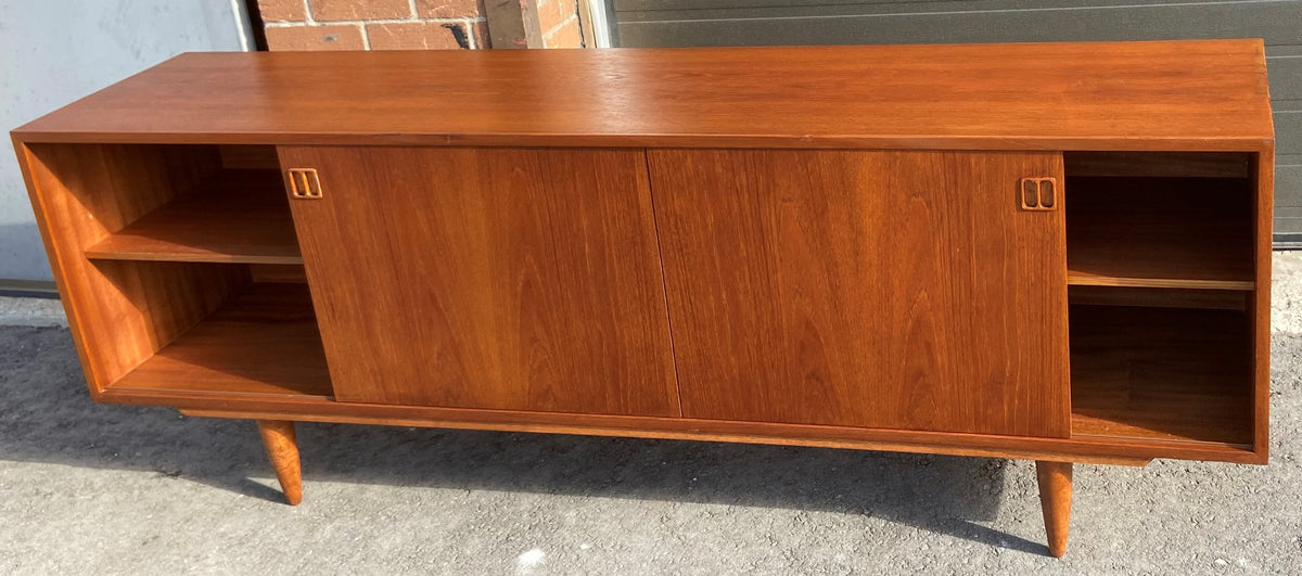 REFINISHED MCM Teak Sideboard Credenza 77