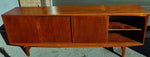 REFINISHED Danish Mid Century Modern Teak Sideboard 7 ft 11