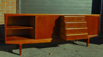 REFINISHED Danish Mid Century Modern Teak Sideboard 7 ft 9