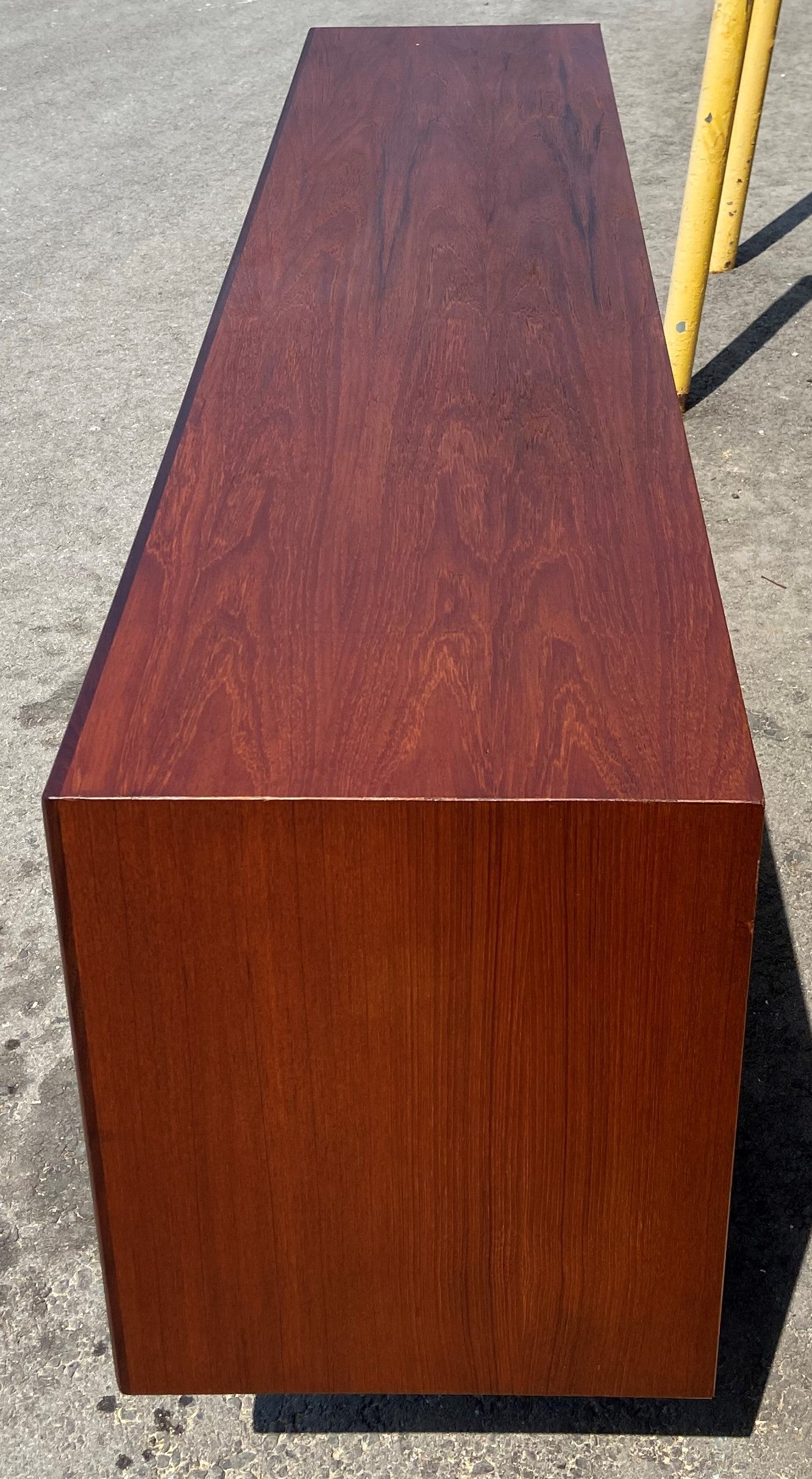 REFINISHED Mid Century Modern Teak Sideboard Credenza Narrow 71"