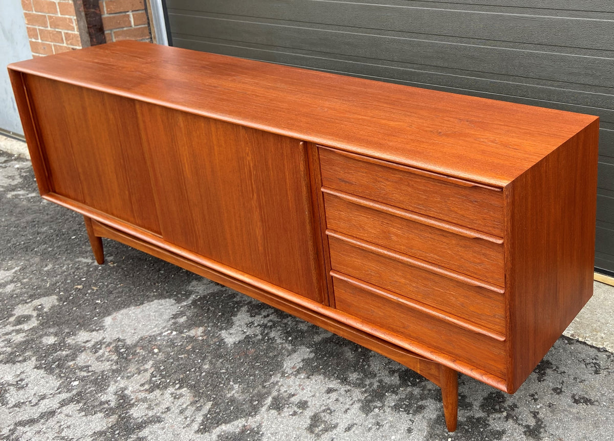 REFINISHED Danish Mid Century Modern Teak Sideboard 82