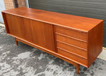 REFINISHED Danish Mid Century Modern Teak Sideboard 82