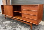 REFINISHED Danish Mid Century Modern Teak Sideboard 82
