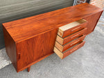 REFINISHED Danish MCM Teak Sideboard Credenza 70