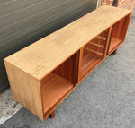 REFINISHED MCM Teak Sideboard with tambour doors by RS Associates 78