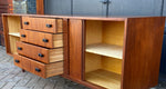 REFINISHED MCM Teak Sideboard with tambour doors by RS Associates 78