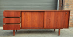 REFINISHED Mid Century Modern Teak Sideboard Credenza Buffet 6 ft 4