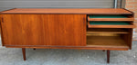 REFINISHED Danish Mid Century Modern Teak Sideboard Narrow, 71