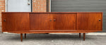 REFINISHED Danish MCM Teak Sideboard Credenza Narrow 96