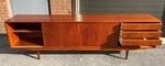 REFINISHED Danish MCM Teak Sideboard Credenza Narrow 96