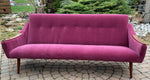 REFINISHED REUPHOLSTERED Danish MCM Sofa in Wool Mohair - PERFECT 1