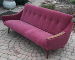 REFINISHED REUPHOLSTERED Danish MCM Sofa in Wool Mohair - PERFECT 5