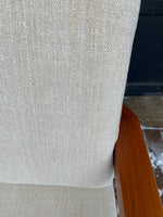 REFINISHED REUPHOLSTERED Danish MCM Solid Teak Sofa, Perfect 8